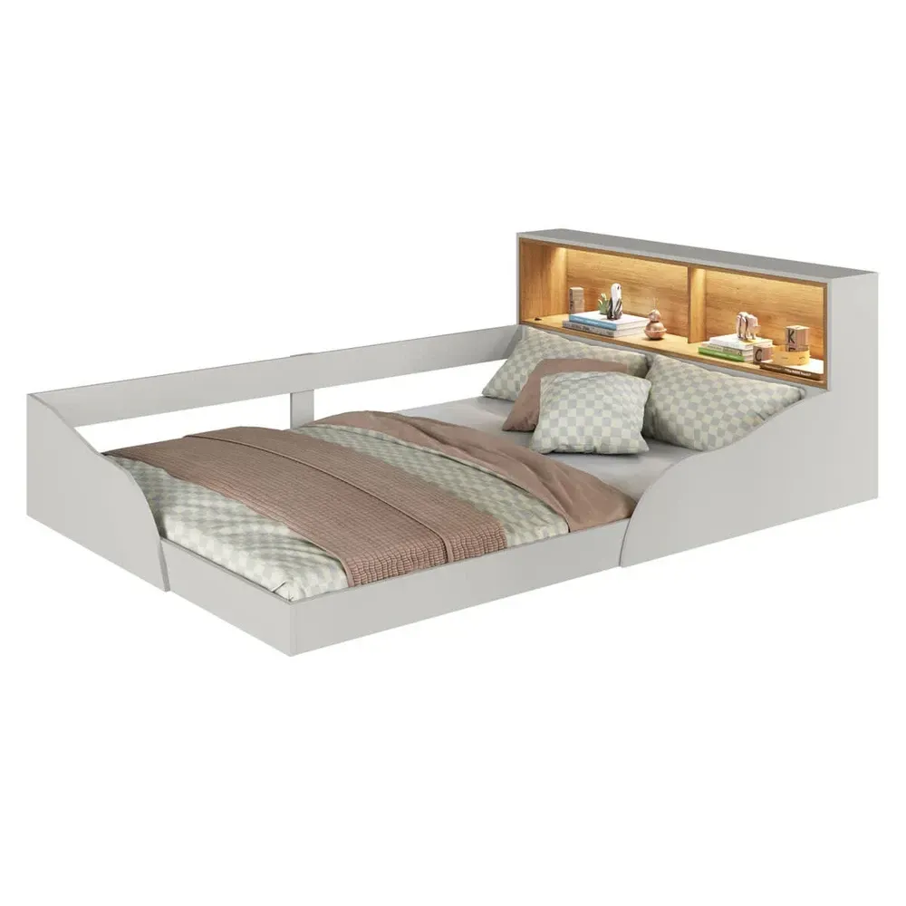 Cama Montessoriana Casal Lille com LED Arenas - Art In Móveis - 2