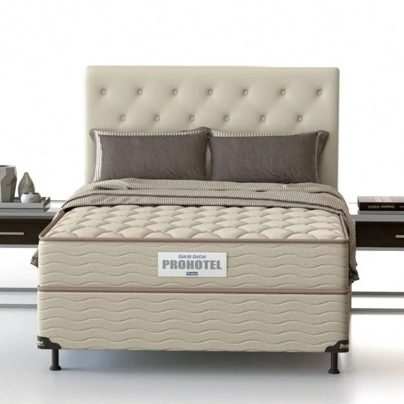Cama Box Casal Mola Probel Prohotel Royal Bege (138x188x61cm) - 1