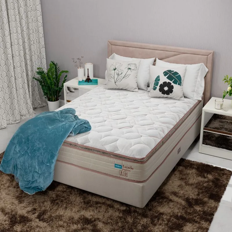 Cama Box Casal Mola Ensacada Probel Excede Premium (138x188x56cm) - 1