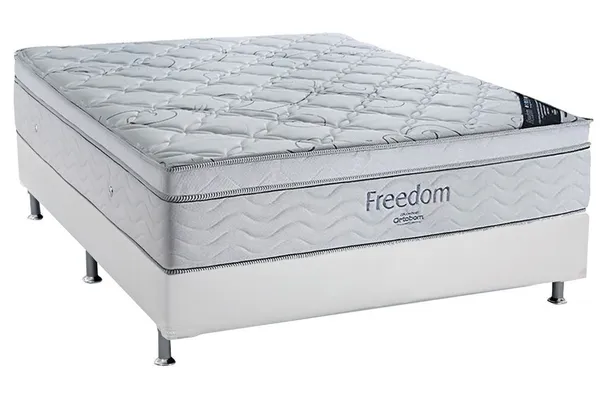 Cama Box Casal (Box + Colchão) com Molas Ensacadas Freedom - Ortobom
