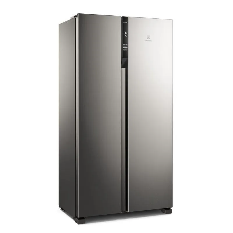 Geladeira Electrolux Frost Free Inverter 440 Litros Efficient com AutoSense Side by Side cor Inox Look (IS4S) - 2