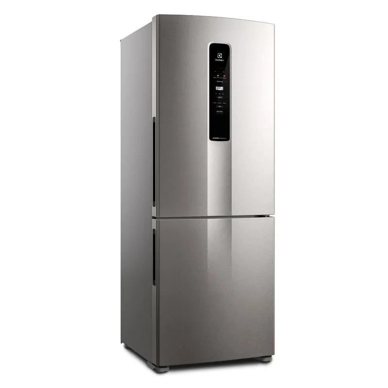 Geladeira Electrolux Frost Free Inverter 490 Litros Efficient com AutoSense Inverse Inox Look (IB7S) - 1
