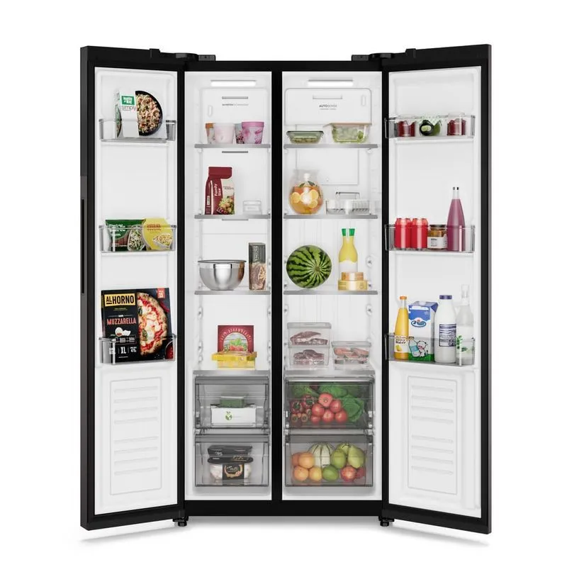 Geladeira Electrolux Frost Free Inverter 431 Litros AutoSense Bivolt Side by Side Black Inox Look (ES40B) - Bivolt - 3