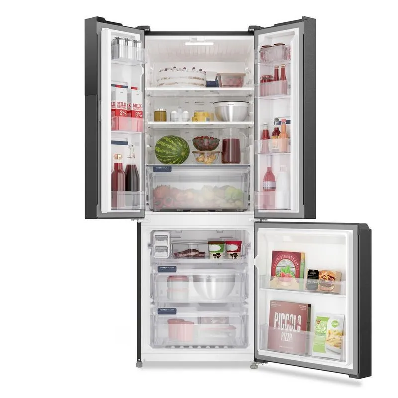 Geladeira Electrolux Frost Free Inverter 484 Litros Efficient AutoSense 3 Portas Black Inox Look (IM7B) - 2