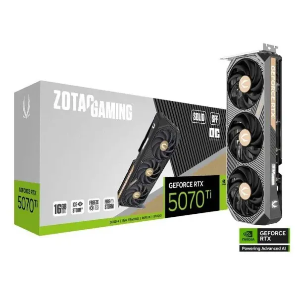 Placa de Video RTX 5070Ti Solid SFF OC 16GB GDDR7