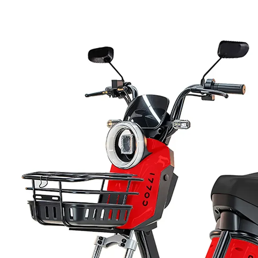 Bicicleta Elétrica Aro 16 Colli 1000W Freio a Disco Manopola de Aceleração - Vermelho - Bivolt - 2