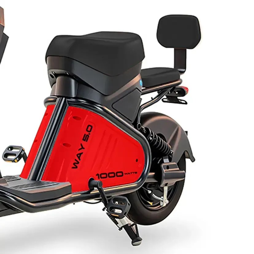 Bicicleta Elétrica Aro 16 Colli 1000W Freio a Disco Manopola de Aceleração - Vermelho - Bivolt - 3