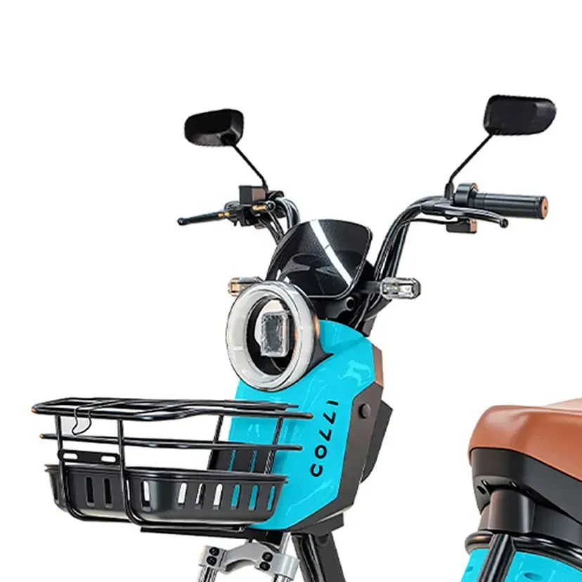 Bicicleta Elétrica Aro 16 Colli 1000W Freio a Disco Manopola de Aceleração - Azul - Bivolt - 2