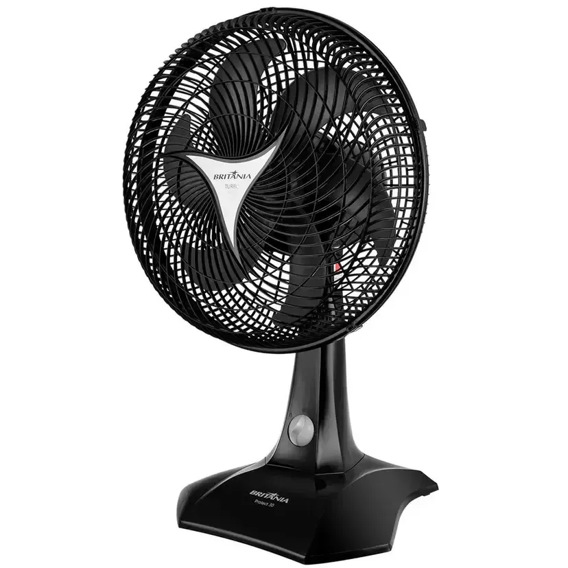 Ventilador de Mesa Britânia Protect Six 30cm 6 Pás 3 Velocidades 60W - Preto - 2