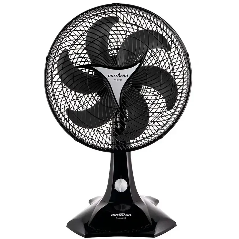 Ventilador de Mesa Britânia Protect Six 30cm 6 Pás 3 Velocidades 60W - Preto - 1