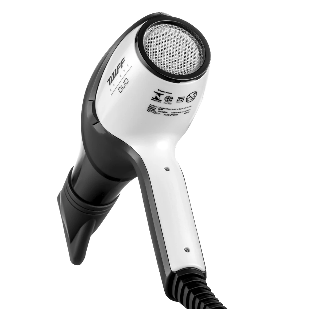 Secador de Cabelo Unique Duo Taiff Branco/Preto Bivolt - 3