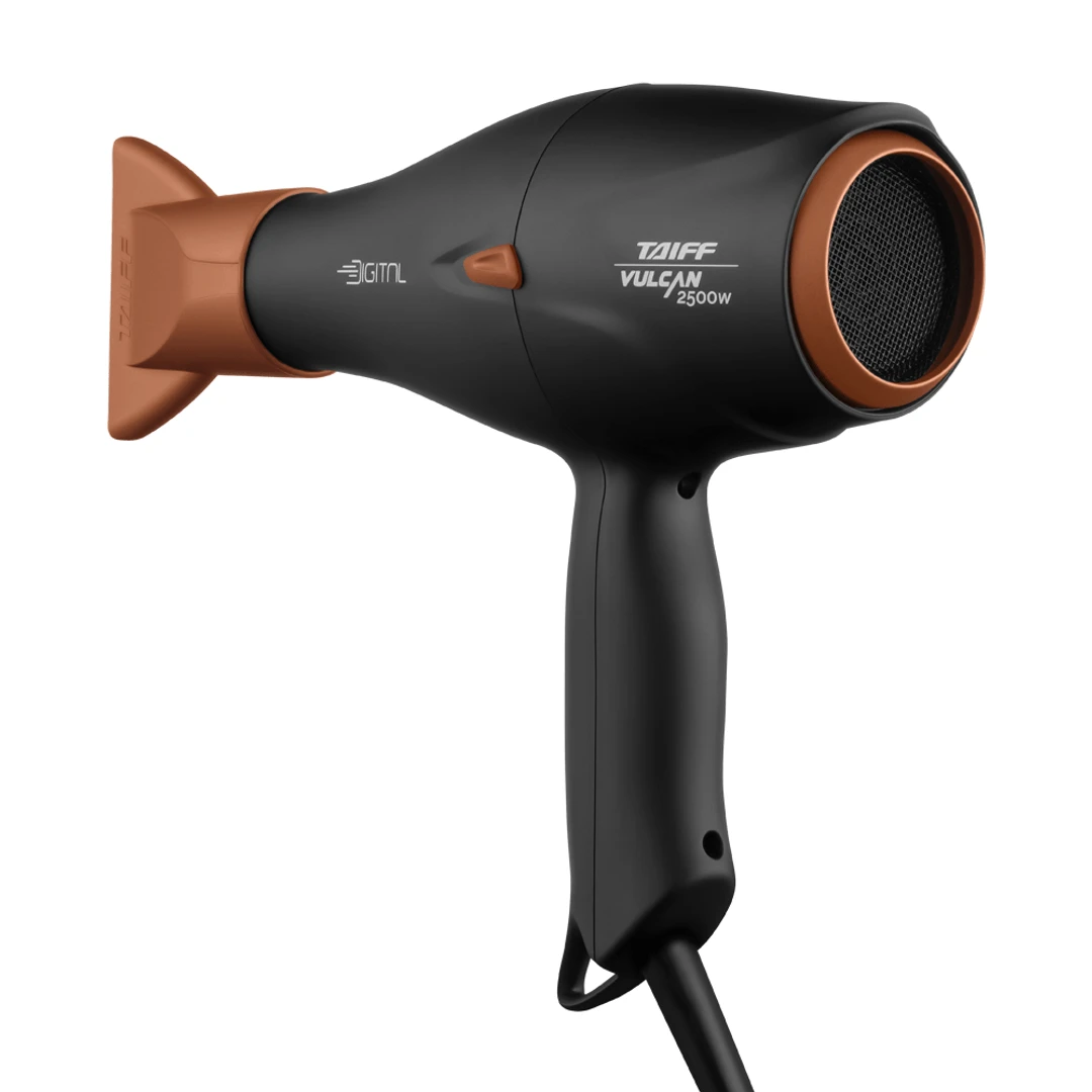 Secador de Cabelo Taiff Vulcan Digital 2500W Preto  - 1