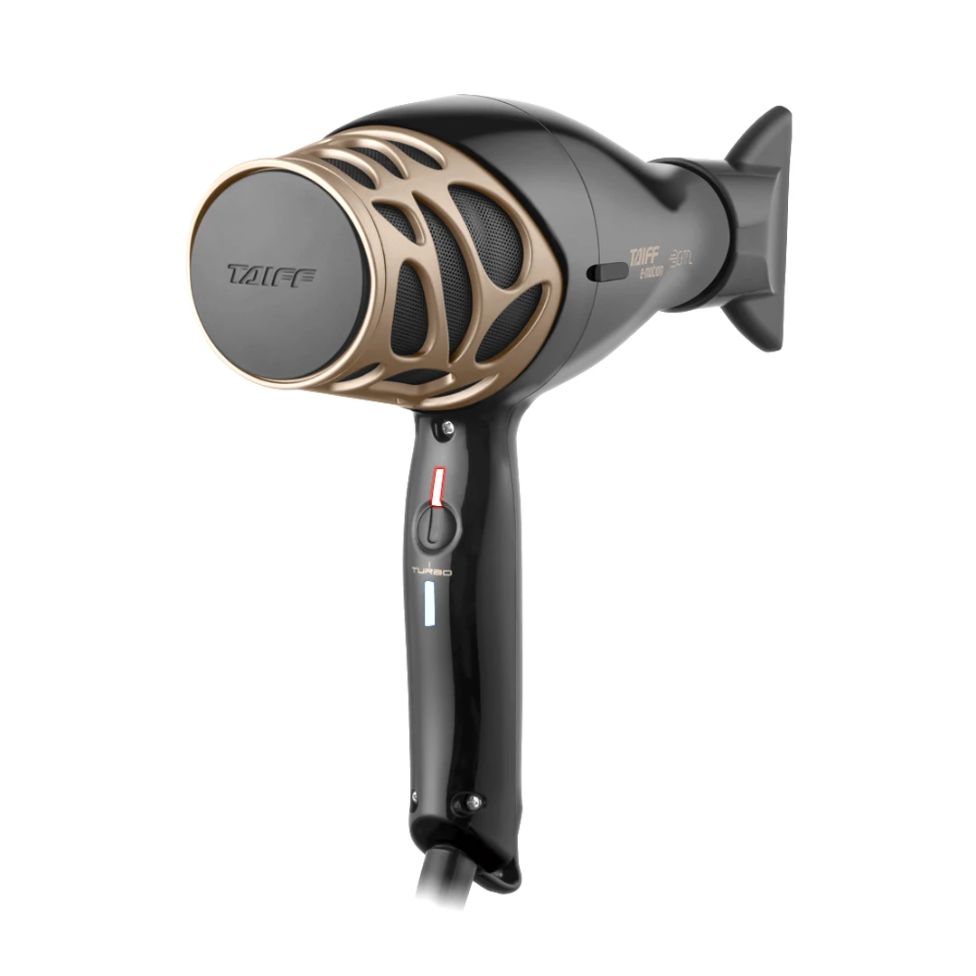 Kit Secador Taiff Emotion e Chapa Titanium Progress Preto  - 2