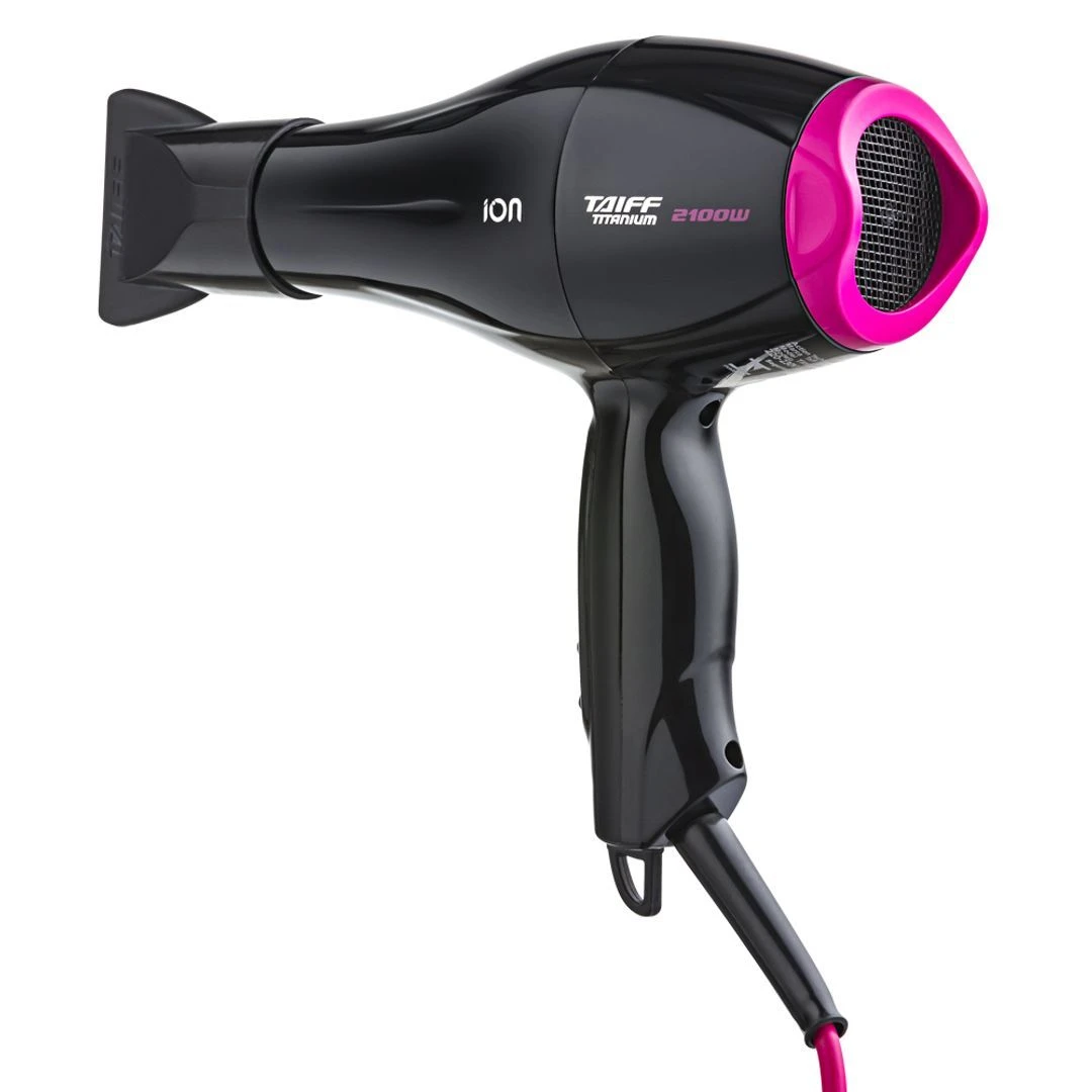 Secador de Cabelo Taiff Titanium 2100W Preto/Pink - 1