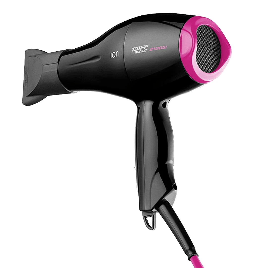 Secador de Cabelo Taiff Titanium 2100W Preto/Pink - 3