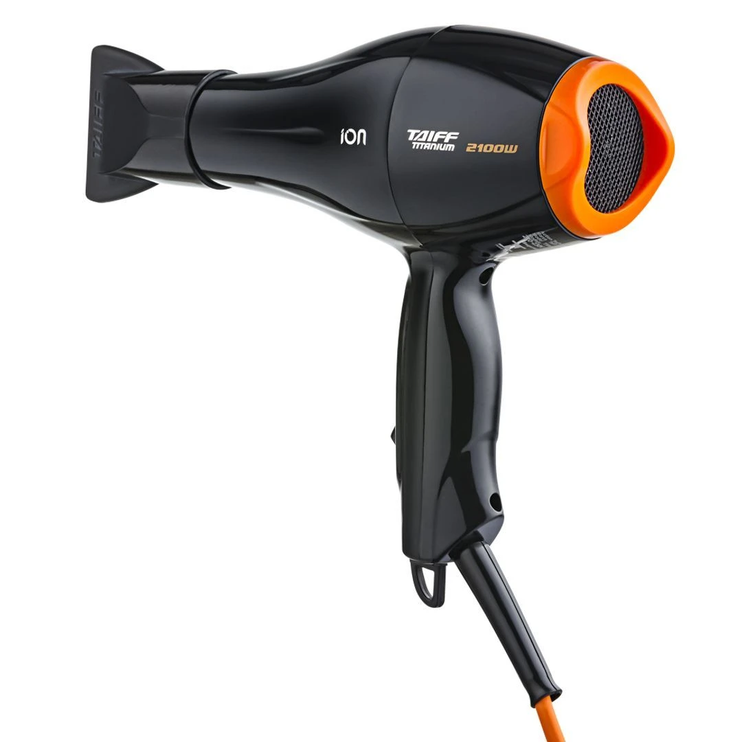 Secador de Cabelo Taiff Titanium 2100W Preto/Laranja - 1