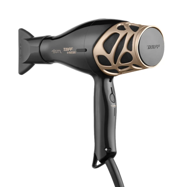 Secador de Cabelo Taiff e.motion Digital 2500W Preto/Champagne Acetinado 