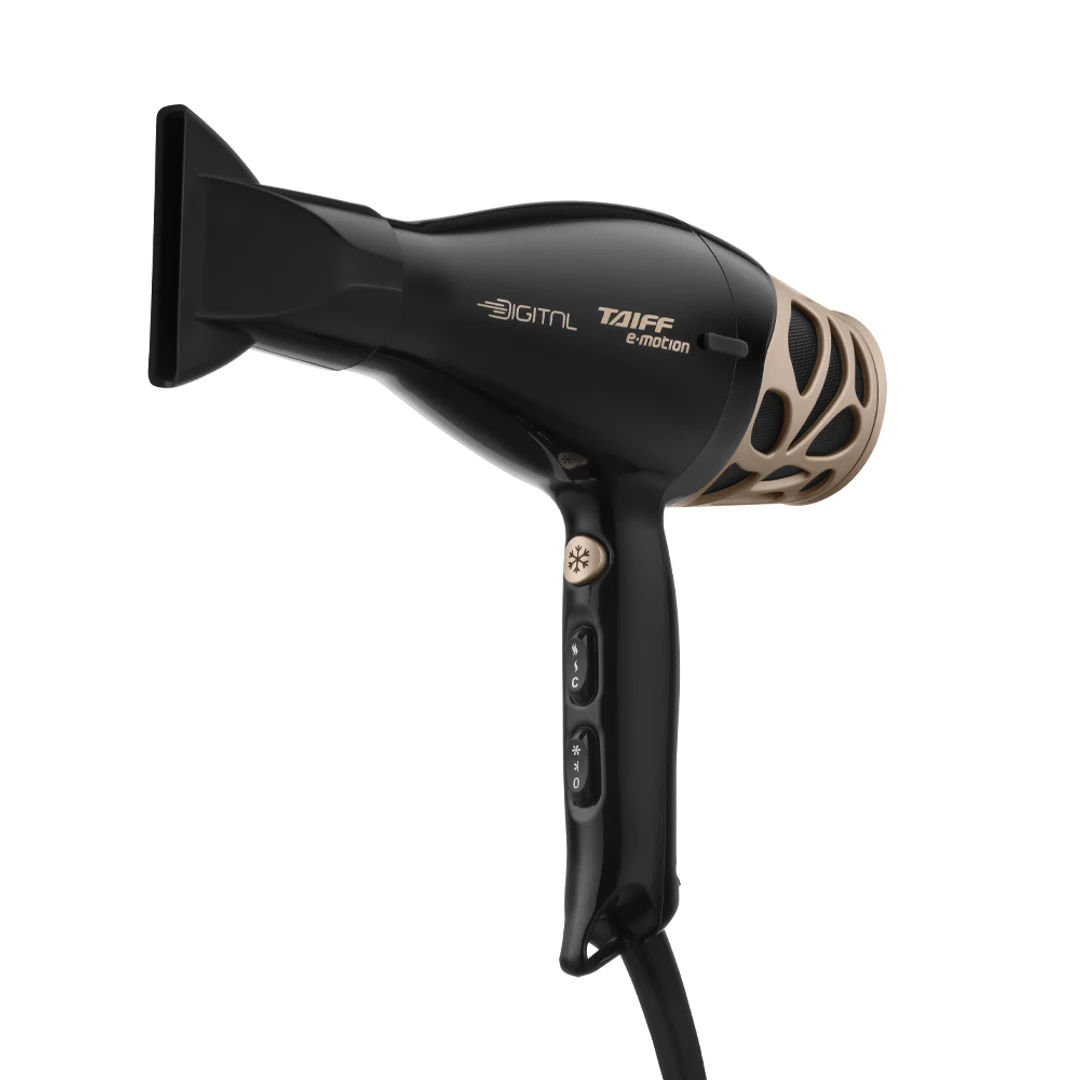 Secador de Cabelo Taiff e.motion Digital 2500W Preto/Champagne Acetinado  - 2