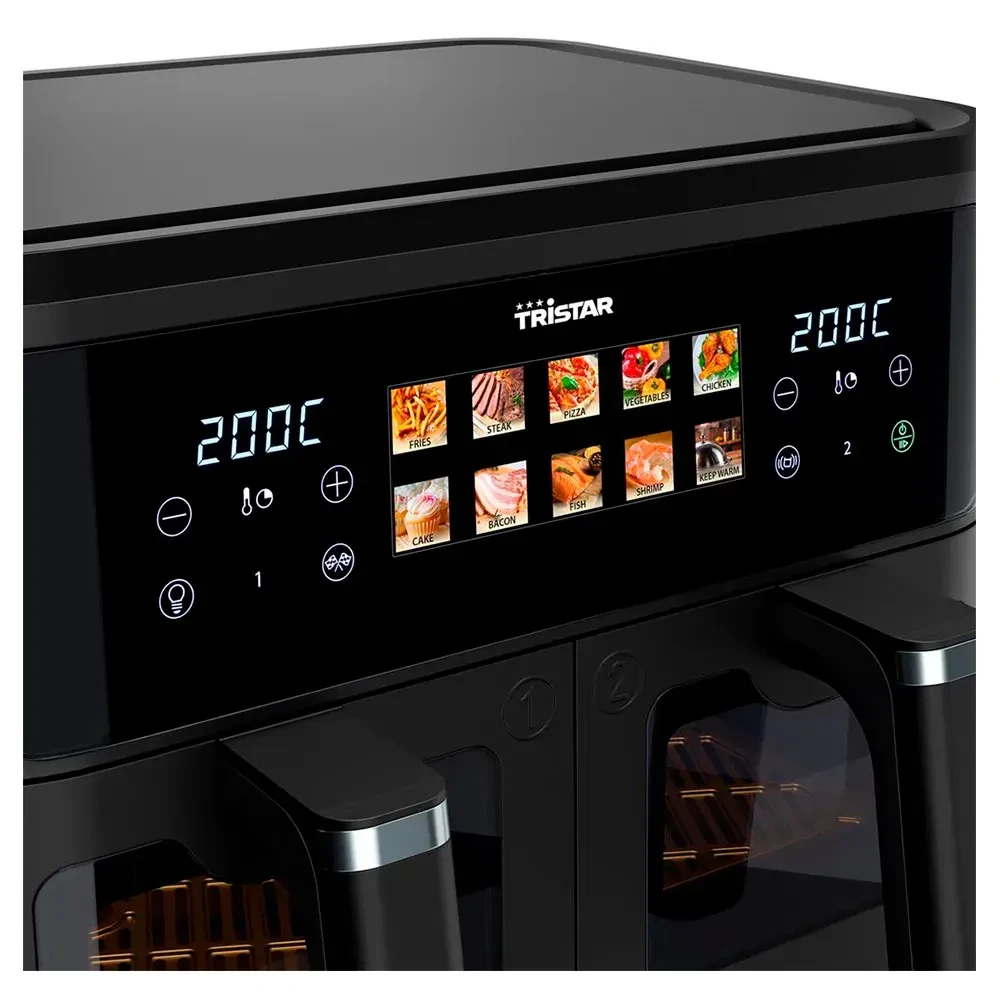 Fritadeira Elétrica Air Fryer & Forno 12 Litros 1800W Preto FR-9075  - 3