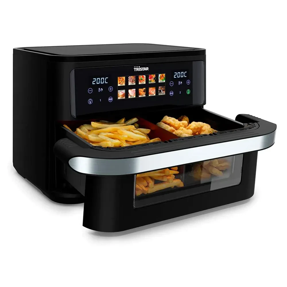Fritadeira Elétrica Air Fryer & Oven 10 em 1 1800W 12 Litros Preto  - 2