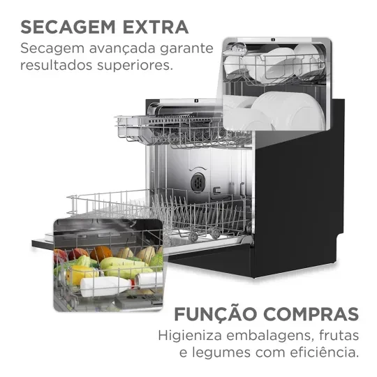 Lava Louças 8 Serviços Preta Touch Plus Midea - 2