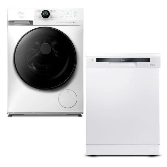 Kit Lava e Seca 11kg Branca Slim HealthGuard Conectada + Lava Louças 14 Serviços Branca Midea - 3
