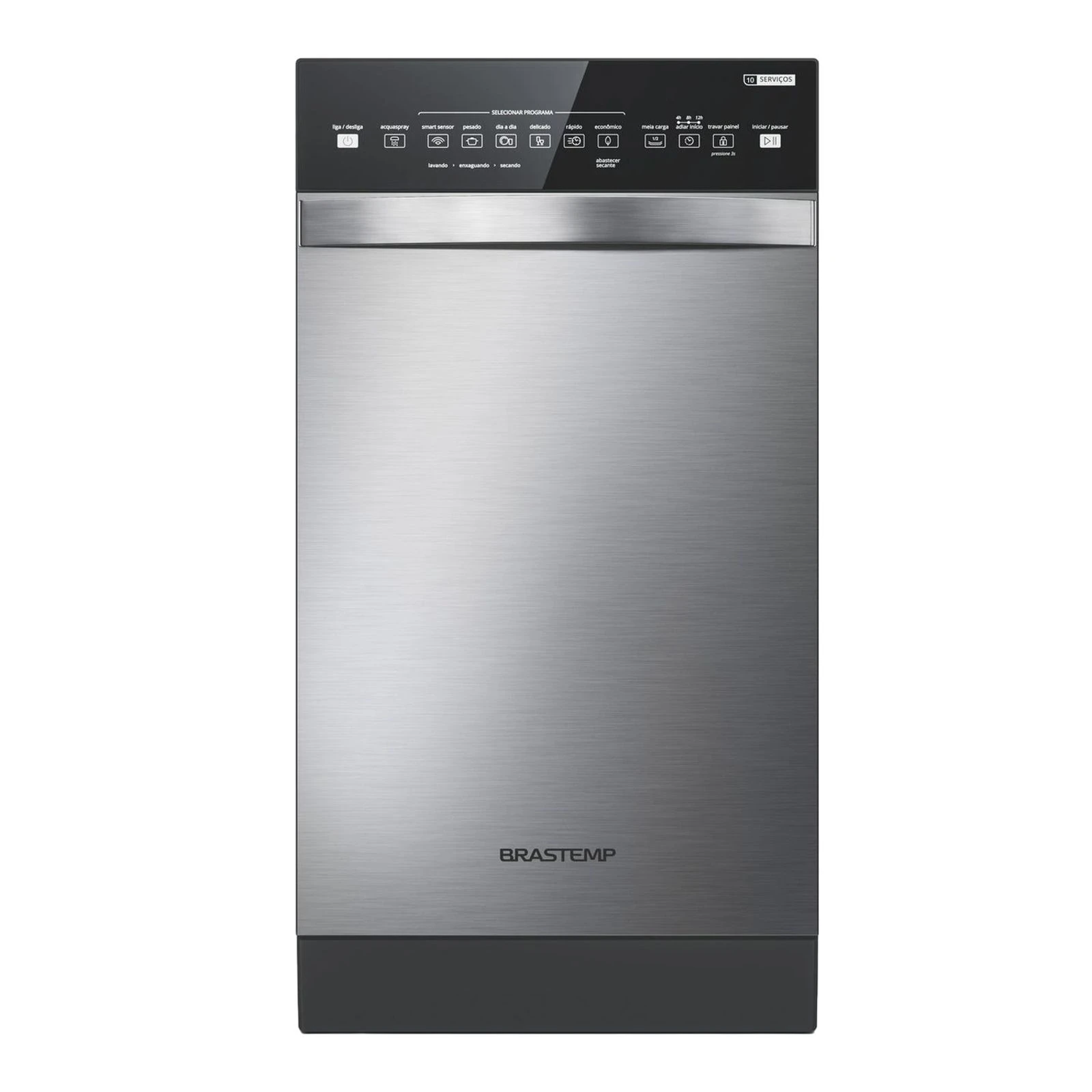 Lava Louças 10 Serviços Brastemp Cor Inox com Ciclo Pesado - BLF10BR - 1