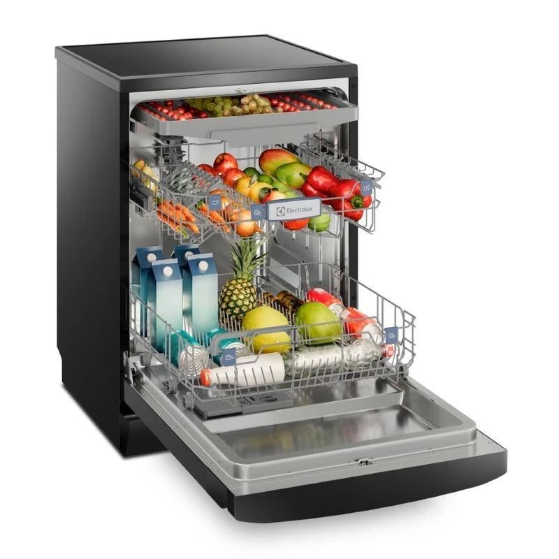 Lava Louças Electrolux 14 Serviços Preta Experience com Função Higienizar Compras (LL14P) - 3