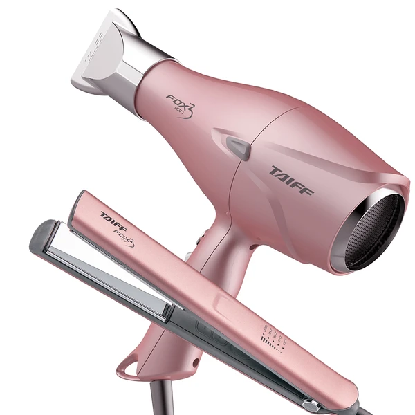 Kit Secador de Cabelo Taiff Fox Rose e Chapa Fox Rose 