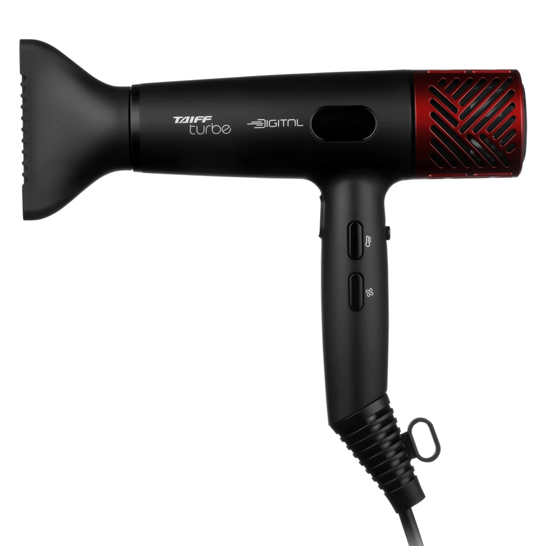 Secador de Cabelo Taiff Turbe Digital 2400W Preto/Vermelho  - 2