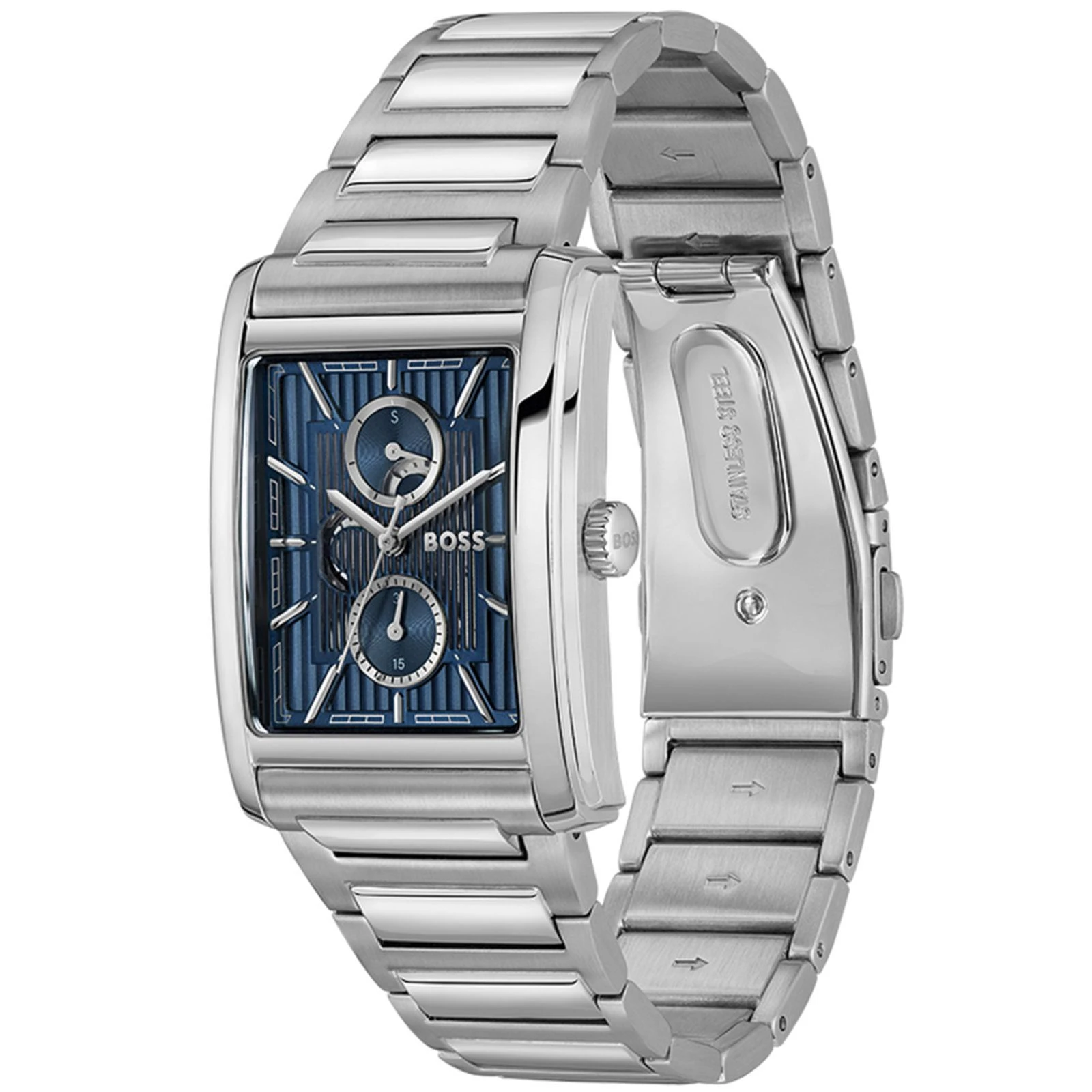 Relógio Masculino Boss Principle Dress Multi em Aço Prateado - 1