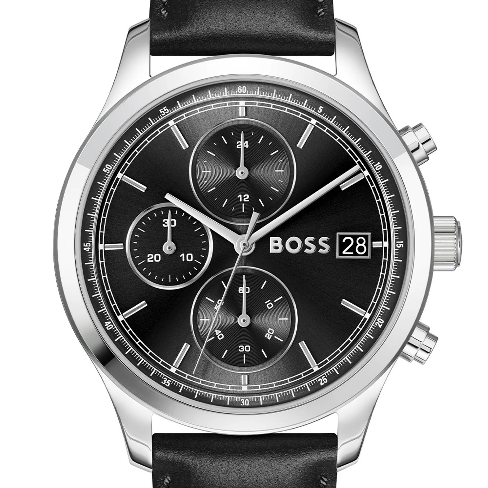 Relógio Masculino Boss Stratus em Couro Preto  - 2