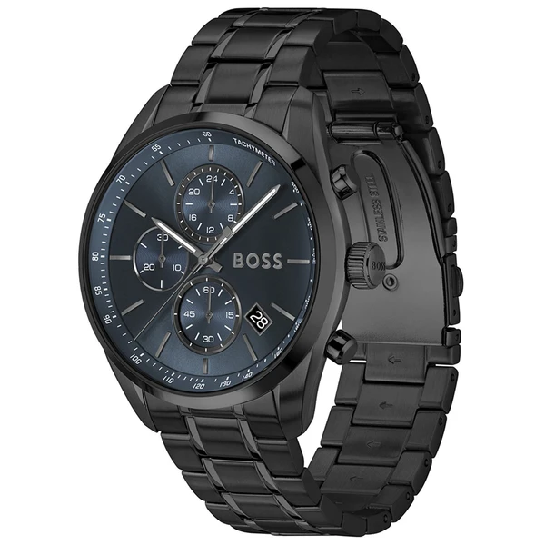 Relógio Masculino Boss Grand Prix em Aço Preto