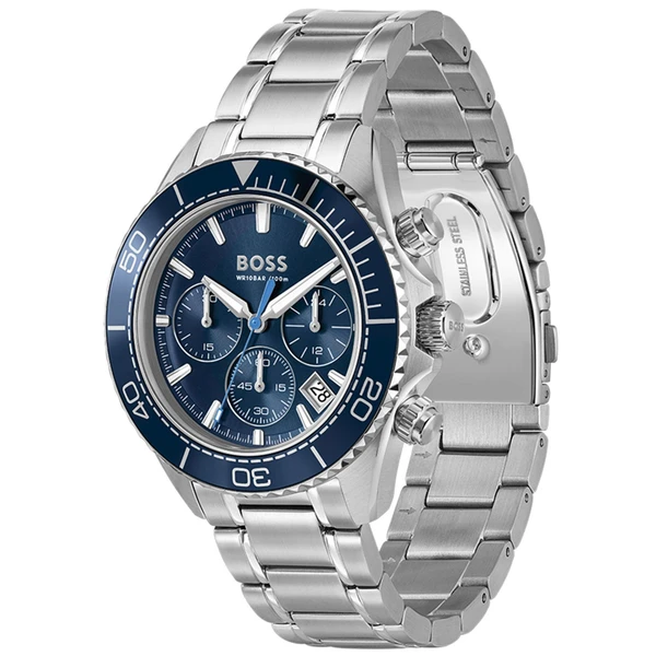 Relógio Masculino Boss Sealiner em Aço Prateado