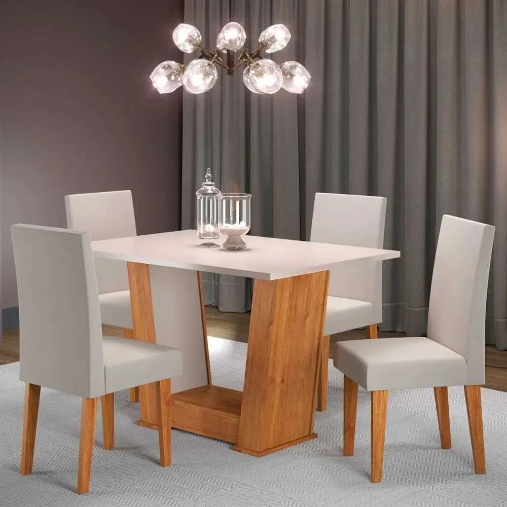 Mesa de Jantar 4 Cadeiras Floripa - 1