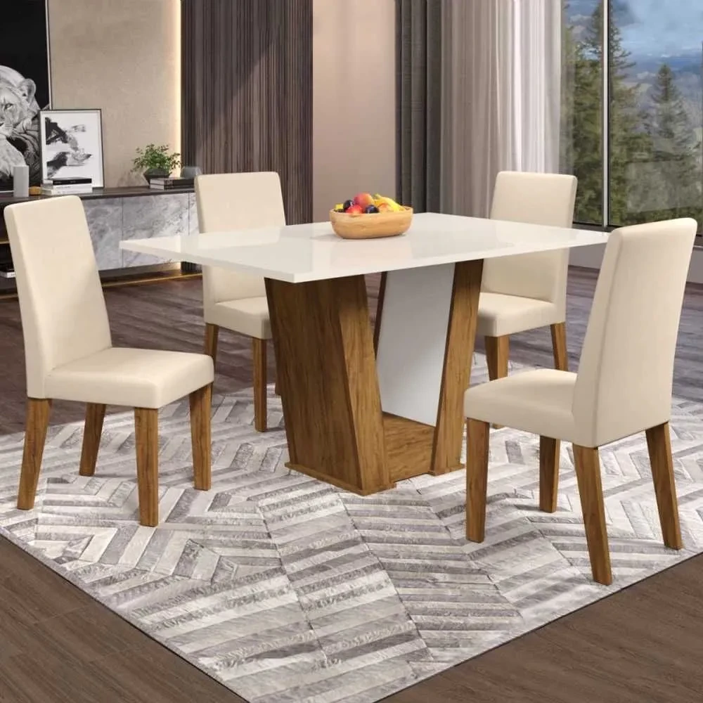 Mesa de Jantar 4 Cadeiras Floripa - 1