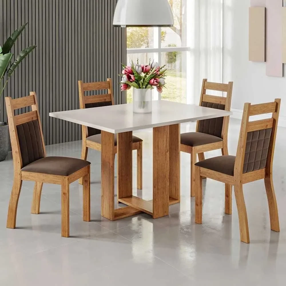 Mesa de Jantar 4 Cadeiras Blend - 1