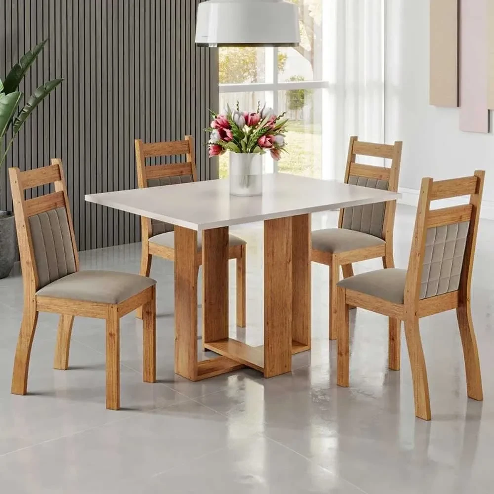 Mesa de Jantar 4 Cadeiras Blend - 1