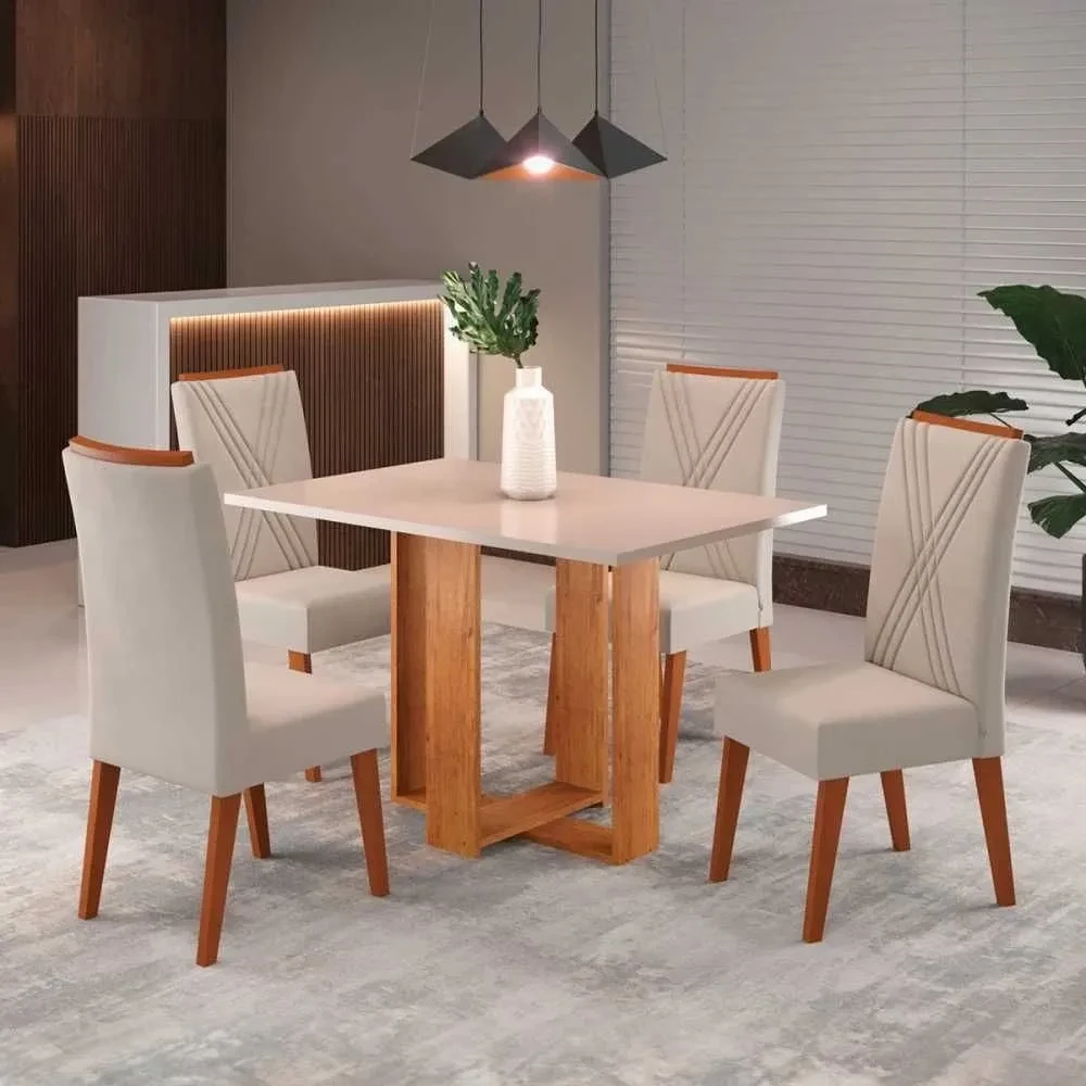 Mesa de Jantar 4 Cadeiras Nivus - 1