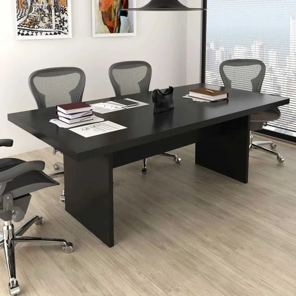 Mesa de Reunião Preto - Tecno Mobili - 1