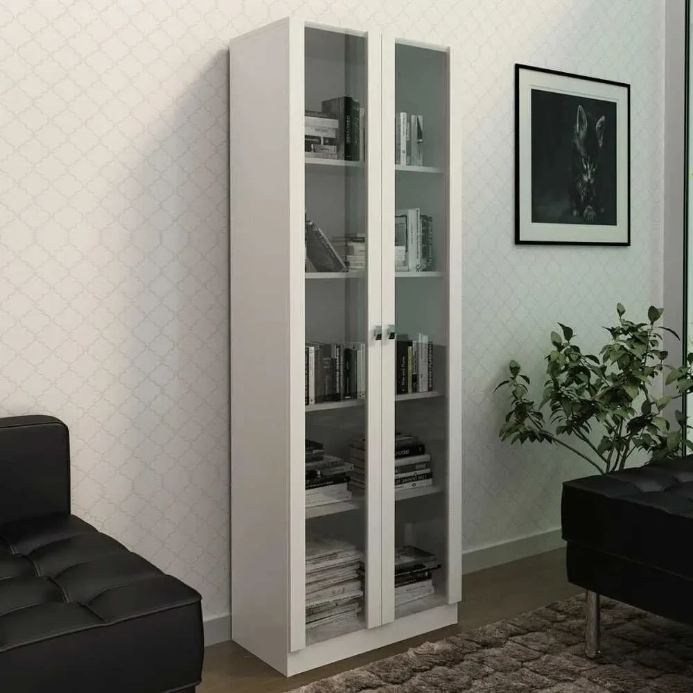 Armário para Escritório 2 Portas Branco - Tecno Mobili - 1