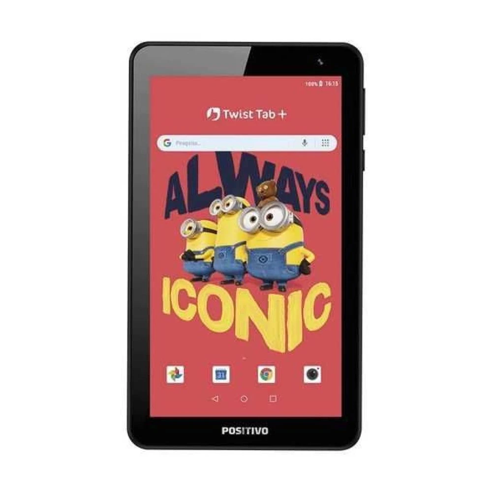 Tablet Positivo Twist Tab Minions + 64GB Wi-Fi 7" - Preto - 1