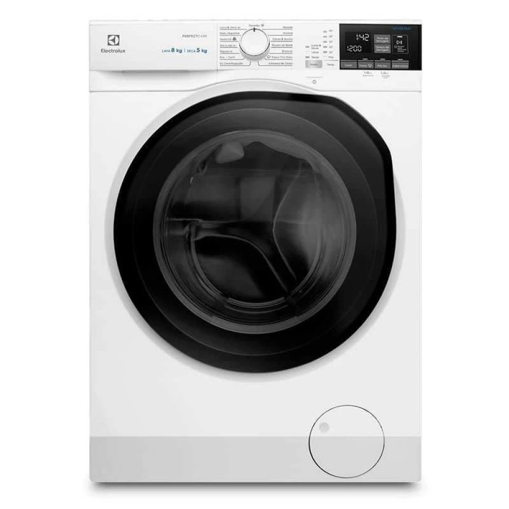 Lava e Seca Electrolux 8Kg Branca Perfect Care Inverter com Água Quente/Vapor (LSP08) - 1