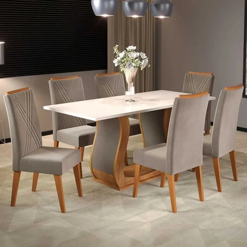 Mesa de Jantar 6 Cadeiras Corsa - 1