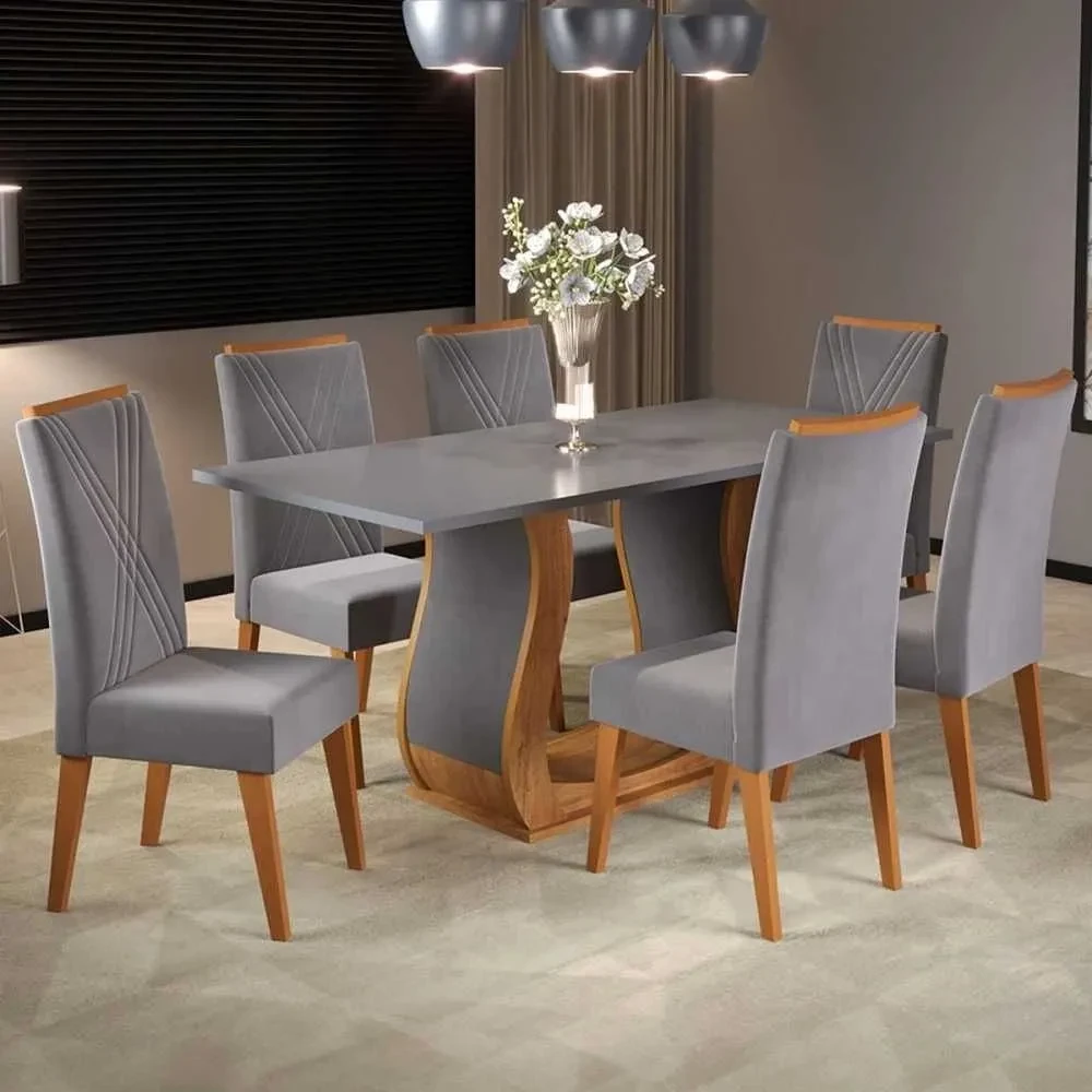 Mesa de Jantar 6 Cadeiras Corsa - 1