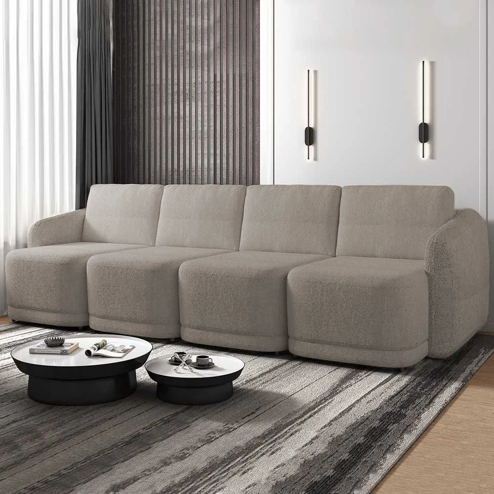 Sofá Cama 5 Lugares Casal para Sala Polska - 1
