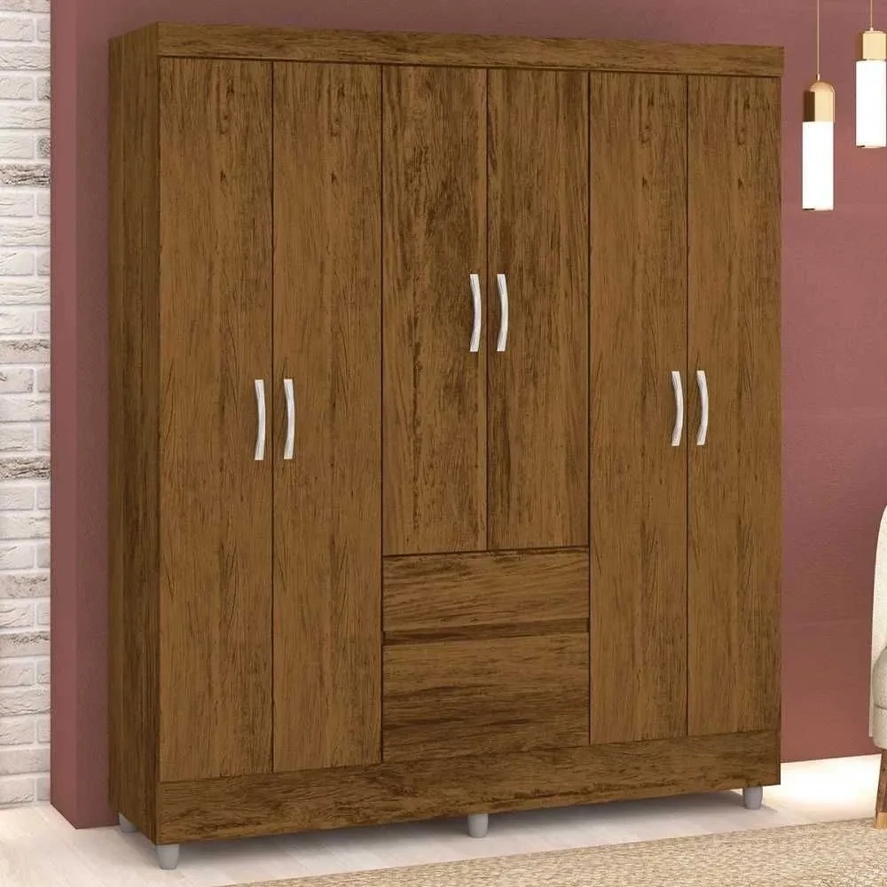 Guarda Roupa Casal San Diego 6 Portas 2 Gavetas - 1