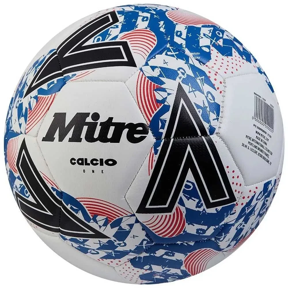 Bola de Futebol Mitre Cálcio 3 White / Black / Botn Blue - 1
