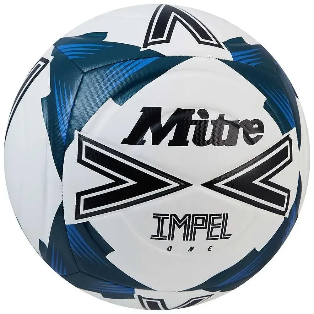 Bola de Futebol Mitre Impel One 2 White / Black / Tidal Teal - 1