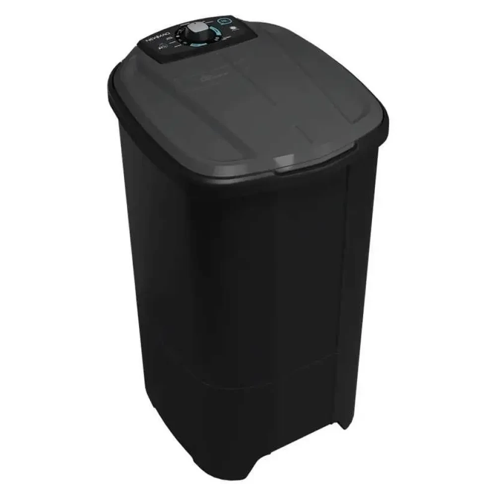Tanquinho de Lavar Roupas Newmaq 10kg Semiautomático com Big Dispenser Preto - 1